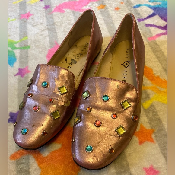 Katy Perry Collections Shoes - 💎 Metallic Bejeweled Katy Perry Loafers, size 8